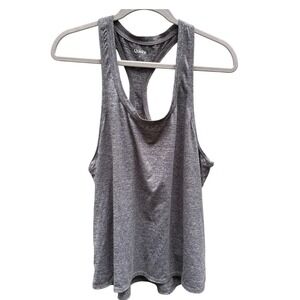 Quince Flowknit Breeze Racerback Tank XL‎ Charcoal Gray Minimalist Active Top